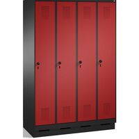 EVOLO cloakroom locker, with plinth