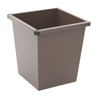 Steel waste paper bin, cone shaped