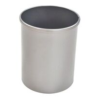 Waste paper bin, steel, round