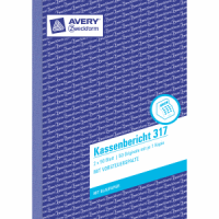 Formularbuch Kassenbericht A5 vorgelocht 2x50 Blatt mit Ausfüllhilfe