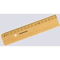 Holzlineal Buche 17cm