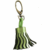 Schlüsselanhänger Leder 4x2,5cm green