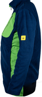 ESD-Fleecejacke mit langem Zip, Damen, marineblau/grün, L