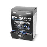 QED CORD DETECT EARPLUGS BLUE PK200
