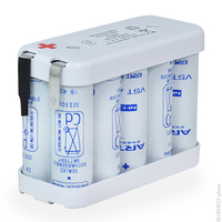 Batterie(s) Batterie eclairage secours 10x AA VT 10S1P 12V 800mAh Cosses 5mm