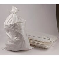 White polypropylene mail sacks - Pack of 100 - 306 x 1016mm