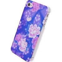 Xccess Oil Cover Apple iPhone 4/4S Purple Flower