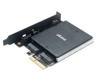 Akasa 2x M.2 bővítő kártya PCI-E (AK-PCCM2P-03)