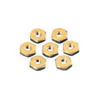 Toolcraft Brass Hexagonal Nuts DIN 934 M1.2 Pack Of 20