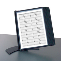 Table Price Holder Frame / Flip Display System / Tabletop Flip Display "EasyMount QuickLoad" | black