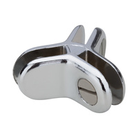 Chrome Plated Panel Connectors | 3 way connector 120° with grey plastic screws