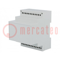 Enclosure: for DIN rail mounting; Y: 90mm; X: 71mm; Z: 71mm; noryl