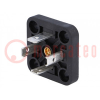 Connector: valve connector; socket; form A; 18mm; male; PIN: 4; 16A