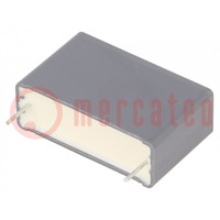 Capacitor: polyester; 10uF; 63VAC; 100VDC; 27.5mm; ±10%; 32x9x17mm