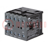 Contactor: 3-pole; NO x3; Auxiliary contacts: NC; 42VAC; 7A; B7