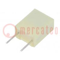 Capacitor: polyester; 330nF; 63VAC; 100VDC; 5mm; ±5%; 7.2x4.5x9.5mm
