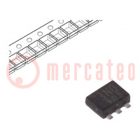 IC: voltage regulator; LDO,linear,fixed; 3V; 0.2A; SOT553; SMD