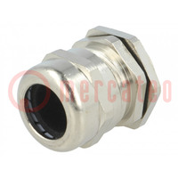 Cable gland; PG16; IP68; brass; Body plating: nickel; RRPL