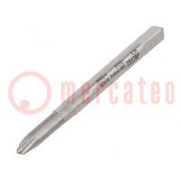 Tap; high speed steel cobalt HSS-E; M3; 0.5; 40mm; 2,7mm; ISO2/6H