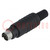 Plug; DIN mini; male; PIN: 8; soldering; for cable