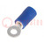 Tip: ring; M3; Ø: 3.2mm; 1.5÷2.5mm2; crimped; for cable; insulated