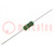 Resistor: wire-wound; high voltage; THT; 11Ω; 1W; ±5%; Ø5x12mm