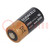 Battery: lithium; 3V; CR123A,R123; non-rechargeable; Ø17x34mm