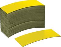 Lager-Magnetetiketten - Gelb, 4 x 10.5 cm, Magnetfolie, Magnetisch, Für innen