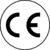 CE-Etiketten - Weiß, 2 cm, Dokumentenfolie, Selbstklebend, Rund, Schwarz