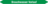 Mini-Rohrmarkierer - Brauchwasser Vorlauf, Grün, 0.8 x 10 cm, Polyesterfolie
