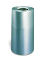 Abfallbehälter Atrium ™ Aluminium Container , Inhalt 132 Liter , satinglanz
