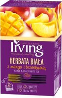 Herbata biała smakowa w kopertach Irving, mango z brzoskwinią, 20 sztuk x 1.5g