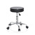 Hocker / Drehhocker / Arbeitsstuhl OPERATOR II Kunstleder schwarz Chrom hjh OFFICE