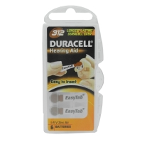 Duracell Hörgerätebatterie Easytab 312 - 6er Blister