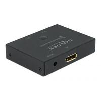 DELOCK Umschalter DisplayPort 2-1 bidirektional 8K 30Hz