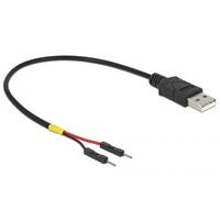 DELOCK Stromkabel USB Typ-A auf 2x Pfostenstecker 20cm