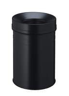 DURABLE Papierkorb Safe+ rund 15 Liter, schwarz