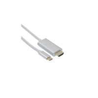 APM 590480 câble HDMI 1,8 m HDMI Type A (Standard) HDMI Type C (Mini) Gris, Métallique