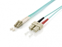 Equip 255311 száloptikás kábel 1 M LC SC OM3 Türkizkék
