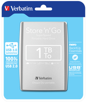 Verbatim Store 'n' Go külső merevlemez 1 TB Ezüst