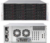 Supermicro SuperStorage Server 6047R-E1R24L Intel® C602J LGA 2011 (Socket R) Rack (4U) Black