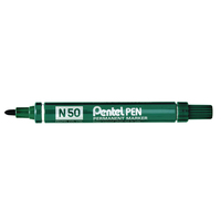 Pentel N 50 marcatore permanente Tipo di punta Verde 12 pezzo(i)