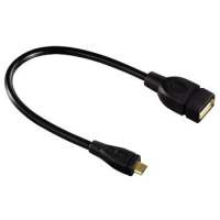 Hama USB 2.0 Adapter Cable USB kábel 0,15 M USB A Micro-USB B Fekete
