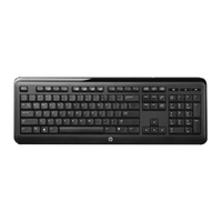 HP 643691-081 keyboard USB QWERTY Danish Black
