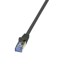 LogiLink PrimeLine Cat.7 S/FTP 0.5m câble de réseau Noir 0,5 m Cat7 S/FTP (S-STP)