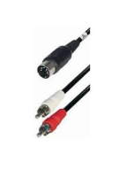 Alcasa 5-pin DIN/2xRCA 1.5m Audio-Kabel 1,5 m DIN (5-pin) Schwarz