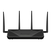 Synology RT2600AC router inalámbrico Gigabit Ethernet Doble banda (2,4 GHz / 5 GHz) Negro