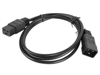 Lanberg CA-C19E-10CC-0018-BK câble électrique Noir 1,8 m Coupleur C19 Coupleur C20