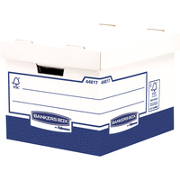 Fellowes 4461701 storage box Rectangular Paper Blue, White