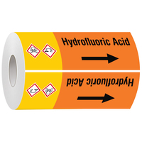 Brady ISO20560PM-300X30M-HYDROFLUORIC ACID-RL selbstklebendes Etikett Rechteck Permanent Mehrfarbig